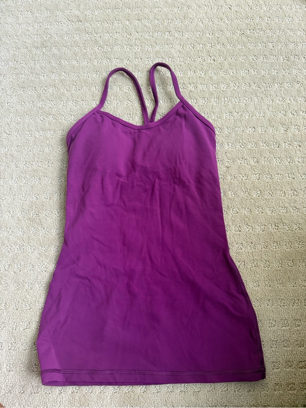 Lululemon Athletica Power Y Purple Double-Strap Camisole Tank